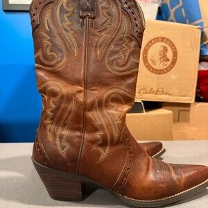 Ariat Chestnut Western Heeled Boots